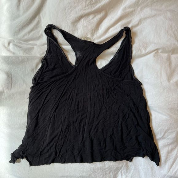 Free People Layered Racerback/ Linen We The Free Tank Top - Picture 4 of 7